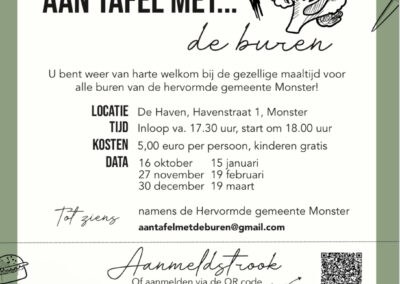 Buurtmaaltijd | grote kerk Monster
