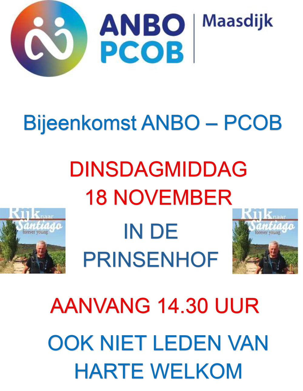 Bijeenkomst ANBO-PCOB in de Prinsenhof