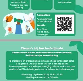 Themabijeenkomst Cholesterol in balans en Bloedsuikers onder controle