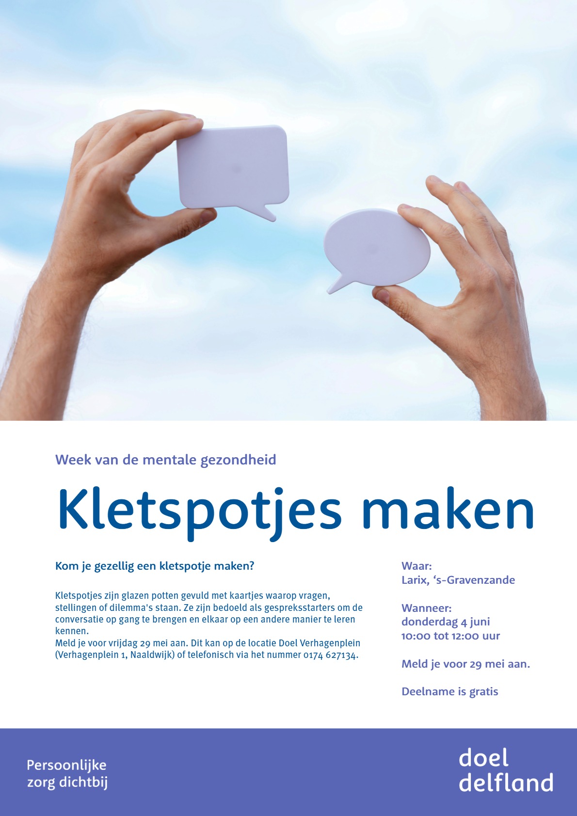 Kletspotjes-maken Kletspotjes maken