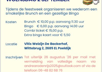 Brunch/bingo