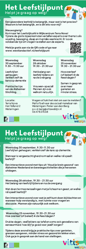 Leefstijl en geheugen; verklein zelf de kans op dementie.
