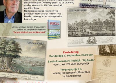 Lezing “Patriotten in het Westland”, door Jaap van Duijn