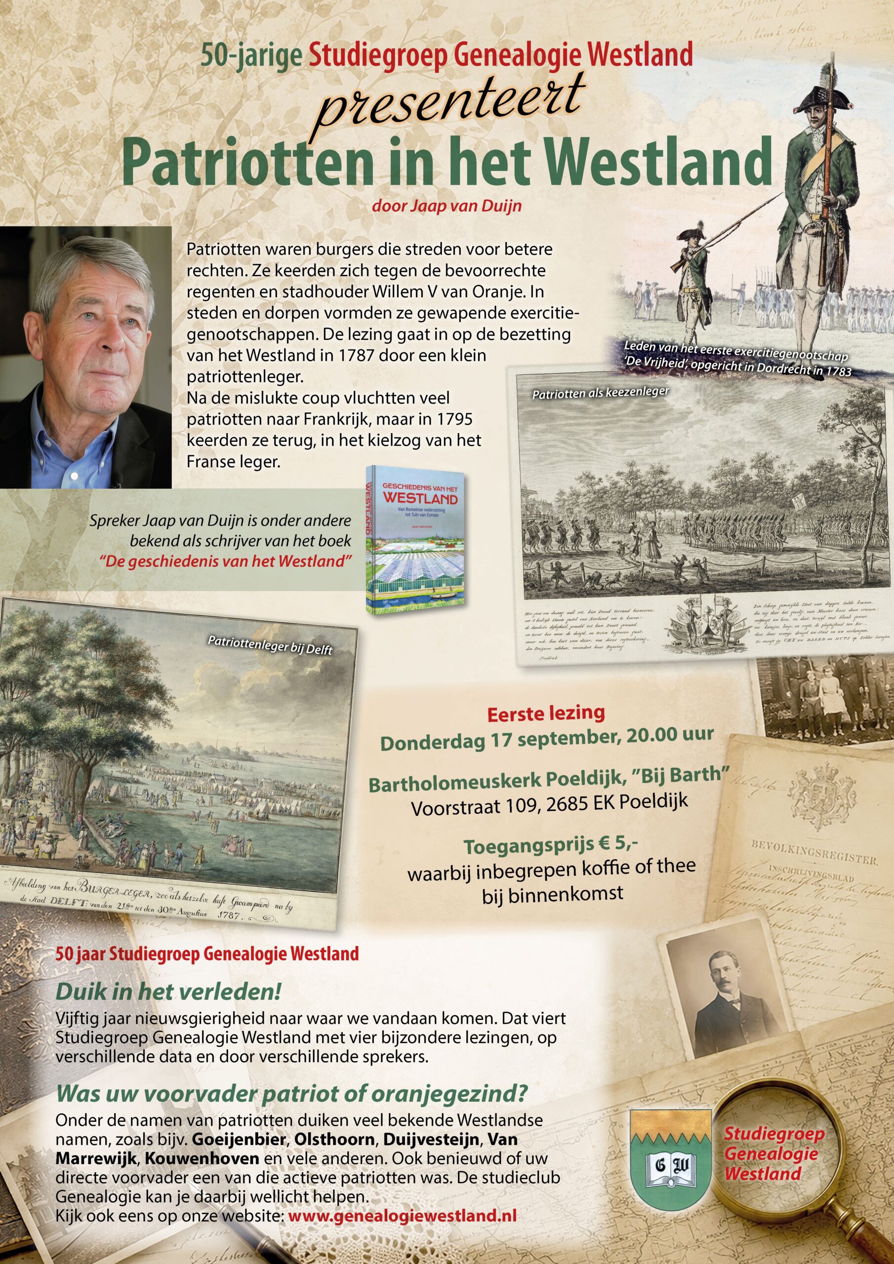 Poster-1-Patriotten-in-het-Westland-v2a Lezing “Patriotten in het Westland”, door Jaap van Duijn