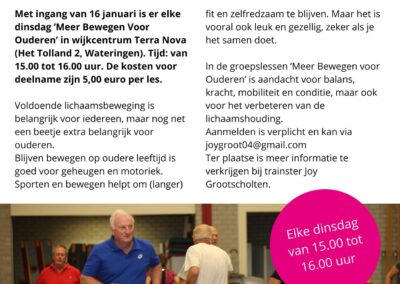 Meer Bewegen Voor Ouderen dinsdag