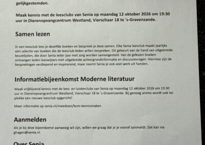 Start leesclub Moderne Literatuur