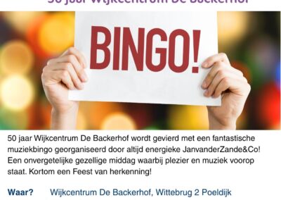 Muziekbingo olv Jan van der Zande